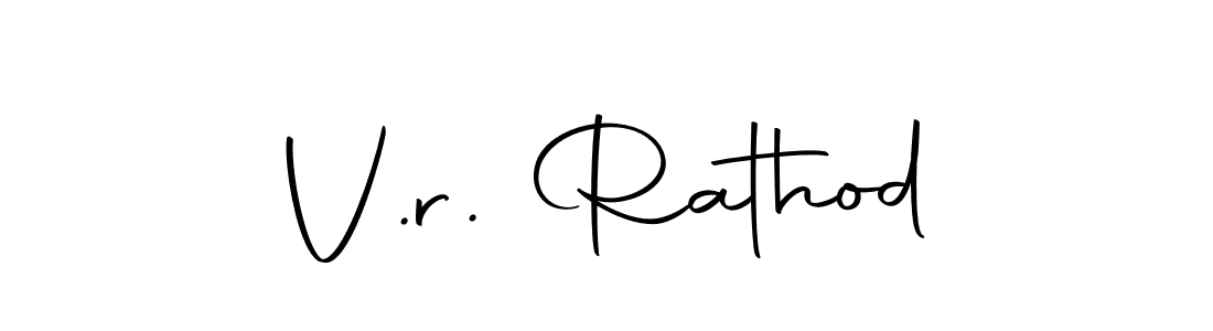 You should practise on your own different ways (Autography-DOLnW) to write your name (V.r. Rathod) in signature. don't let someone else do it for you. V.r. Rathod signature style 10 images and pictures png
