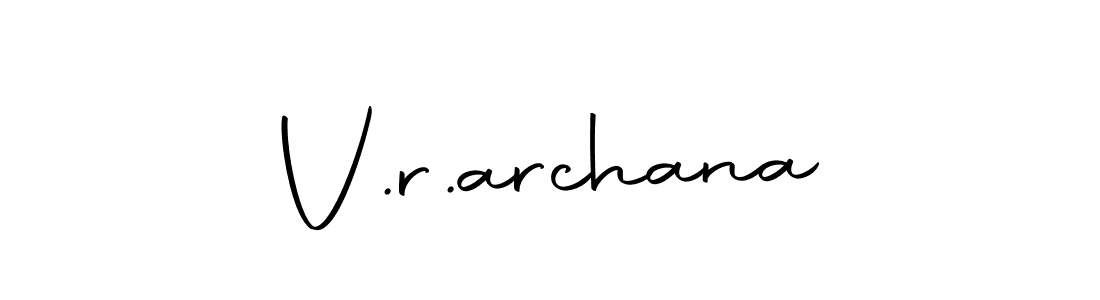Make a beautiful signature design for name V.r.archana. With this signature (Autography-DOLnW) style, you can create a handwritten signature for free. V.r.archana signature style 10 images and pictures png