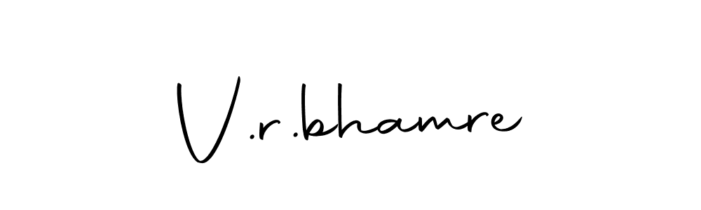 It looks lik you need a new signature style for name V.r.bhamre. Design unique handwritten (Autography-DOLnW) signature with our free signature maker in just a few clicks. V.r.bhamre signature style 10 images and pictures png