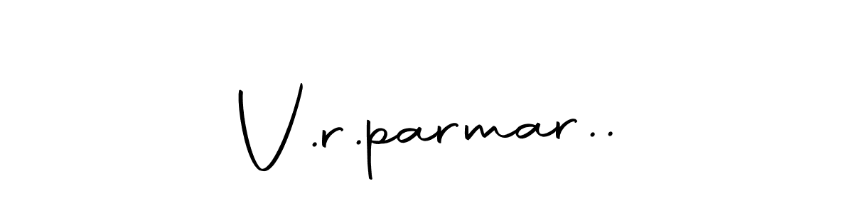 Design your own signature with our free online signature maker. With this signature software, you can create a handwritten (Autography-DOLnW) signature for name V.r.parmar... V.r.parmar.. signature style 10 images and pictures png