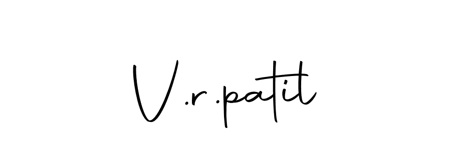 How to make V.r.patil signature? Autography-DOLnW is a professional autograph style. Create handwritten signature for V.r.patil name. V.r.patil signature style 10 images and pictures png