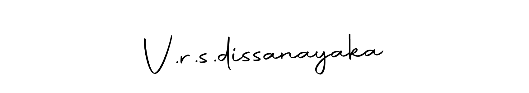 Similarly Autography-DOLnW is the best handwritten signature design. Signature creator online .You can use it as an online autograph creator for name V.r.s.dissanayaka. V.r.s.dissanayaka signature style 10 images and pictures png