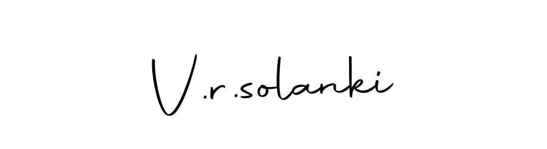 Create a beautiful signature design for name V.r.solanki. With this signature (Autography-DOLnW) fonts, you can make a handwritten signature for free. V.r.solanki signature style 10 images and pictures png