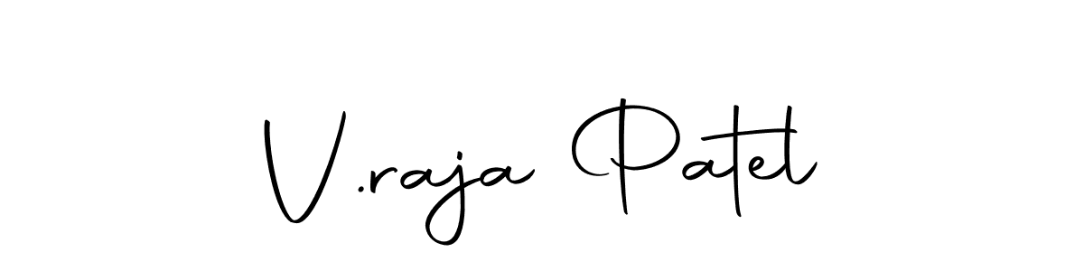The best way (Autography-DOLnW) to make a short signature is to pick only two or three words in your name. The name V.raja Patel include a total of six letters. For converting this name. V.raja Patel signature style 10 images and pictures png