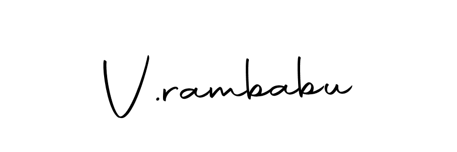 Create a beautiful signature design for name V.rambabu. With this signature (Autography-DOLnW) fonts, you can make a handwritten signature for free. V.rambabu signature style 10 images and pictures png