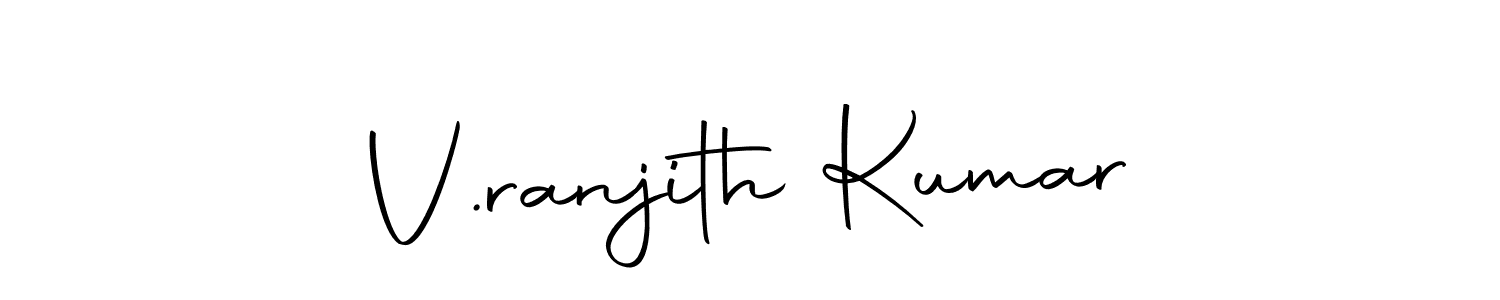 Make a beautiful signature design for name V.ranjith Kumar. Use this online signature maker to create a handwritten signature for free. V.ranjith Kumar signature style 10 images and pictures png