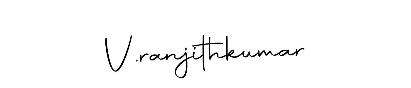 Make a beautiful signature design for name V.ranjithkumar. With this signature (Autography-DOLnW) style, you can create a handwritten signature for free. V.ranjithkumar signature style 10 images and pictures png