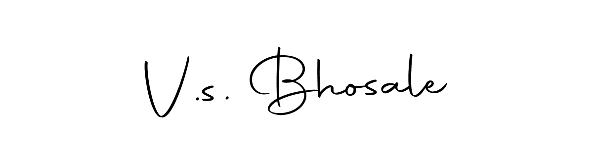 Make a beautiful signature design for name V.s. Bhosale. With this signature (Autography-DOLnW) style, you can create a handwritten signature for free. V.s. Bhosale signature style 10 images and pictures png