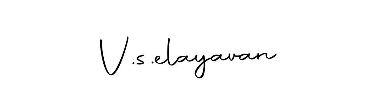 Create a beautiful signature design for name V.s.elayavan. With this signature (Autography-DOLnW) fonts, you can make a handwritten signature for free. V.s.elayavan signature style 10 images and pictures png