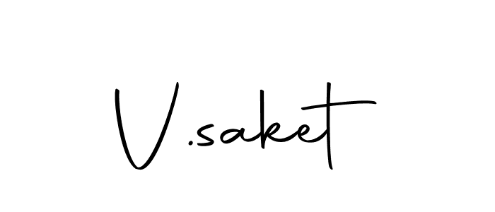 V.saket stylish signature style. Best Handwritten Sign (Autography-DOLnW) for my name. Handwritten Signature Collection Ideas for my name V.saket. V.saket signature style 10 images and pictures png