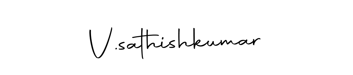 This is the best signature style for the V.sathishkumar name. Also you like these signature font (Autography-DOLnW). Mix name signature. V.sathishkumar signature style 10 images and pictures png