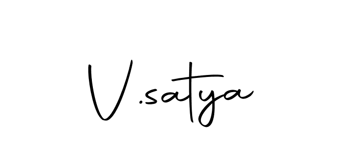 You can use this online signature creator to create a handwritten signature for the name V.satya. This is the best online autograph maker. V.satya signature style 10 images and pictures png