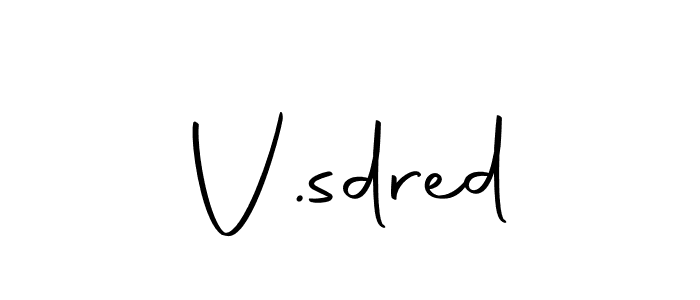 V.sdred stylish signature style. Best Handwritten Sign (Autography-DOLnW) for my name. Handwritten Signature Collection Ideas for my name V.sdred. V.sdred signature style 10 images and pictures png