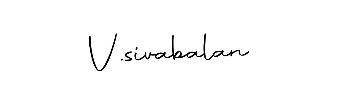 Design your own signature with our free online signature maker. With this signature software, you can create a handwritten (Autography-DOLnW) signature for name V.sivabalan. V.sivabalan signature style 10 images and pictures png