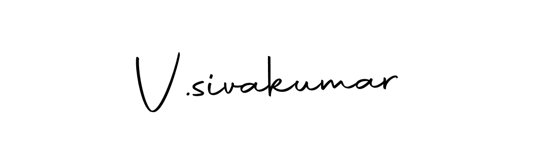 Create a beautiful signature design for name V.sivakumar. With this signature (Autography-DOLnW) fonts, you can make a handwritten signature for free. V.sivakumar signature style 10 images and pictures png