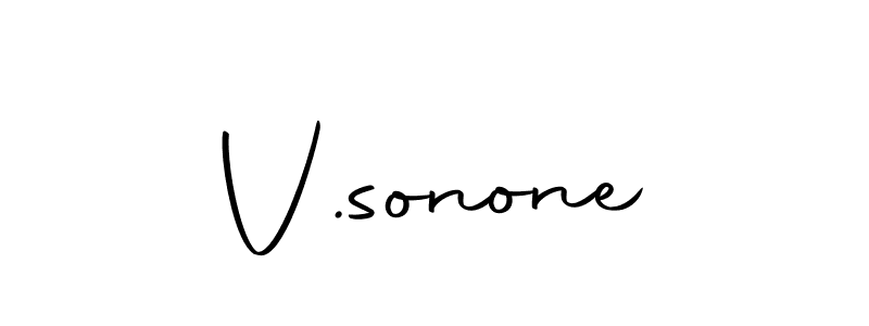 Create a beautiful signature design for name V.sonone. With this signature (Autography-DOLnW) fonts, you can make a handwritten signature for free. V.sonone signature style 10 images and pictures png