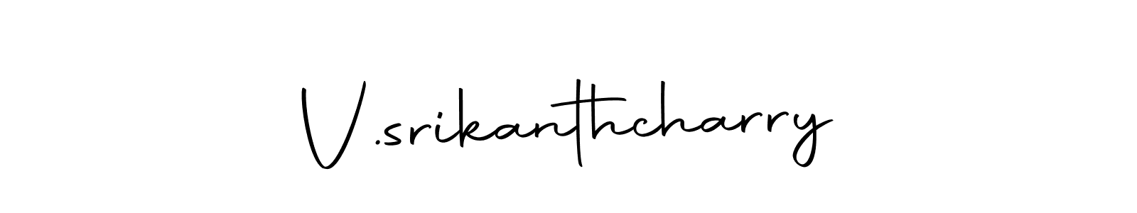 if you are searching for the best signature style for your name V.srikanthcharry. so please give up your signature search. here we have designed multiple signature styles  using Autography-DOLnW. V.srikanthcharry signature style 10 images and pictures png