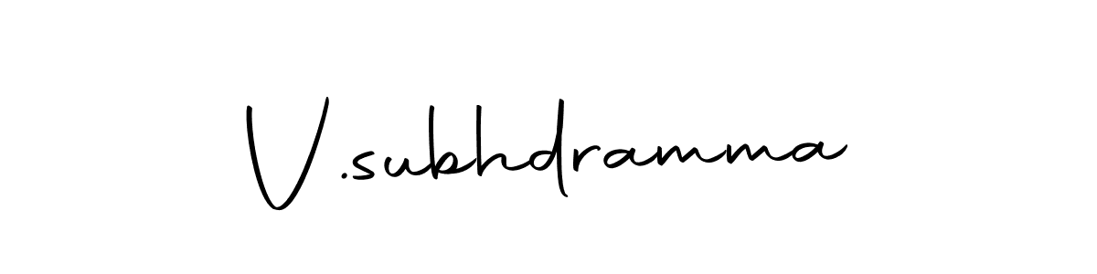 You should practise on your own different ways (Autography-DOLnW) to write your name (V.subhdramma) in signature. don't let someone else do it for you. V.subhdramma signature style 10 images and pictures png