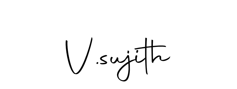 Here are the top 10 professional signature styles for the name V.sujith. These are the best autograph styles you can use for your name. V.sujith signature style 10 images and pictures png