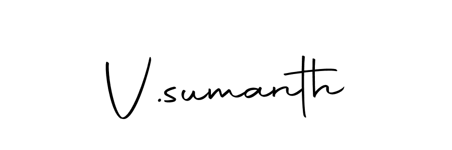 Make a short V.sumanth signature style. Manage your documents anywhere anytime using Autography-DOLnW. Create and add eSignatures, submit forms, share and send files easily. V.sumanth signature style 10 images and pictures png
