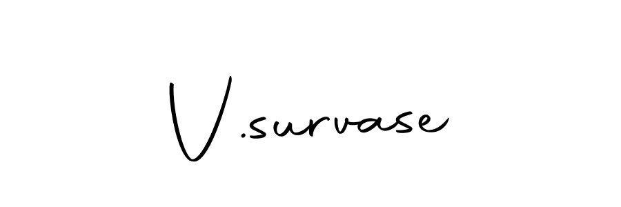 Make a beautiful signature design for name V.survase. With this signature (Autography-DOLnW) style, you can create a handwritten signature for free. V.survase signature style 10 images and pictures png