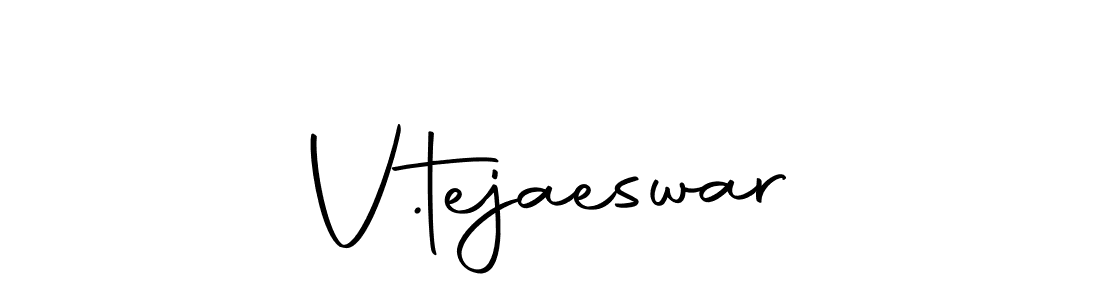 Use a signature maker to create a handwritten signature online. With this signature software, you can design (Autography-DOLnW) your own signature for name V.tejaeswar. V.tejaeswar signature style 10 images and pictures png