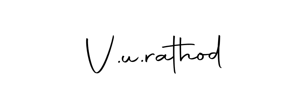 Here are the top 10 professional signature styles for the name V.u.rathod. These are the best autograph styles you can use for your name. V.u.rathod signature style 10 images and pictures png