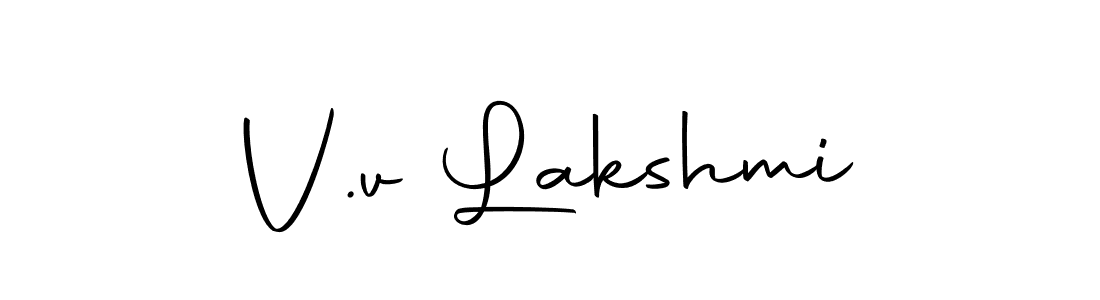 Create a beautiful signature design for name V.v Lakshmi. With this signature (Autography-DOLnW) fonts, you can make a handwritten signature for free. V.v Lakshmi signature style 10 images and pictures png