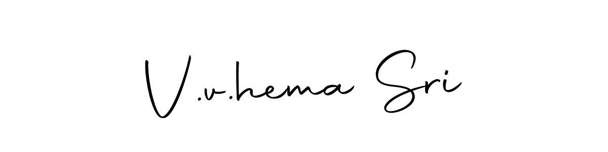 The best way (Autography-DOLnW) to make a short signature is to pick only two or three words in your name. The name V.v.hema Sri include a total of six letters. For converting this name. V.v.hema Sri signature style 10 images and pictures png