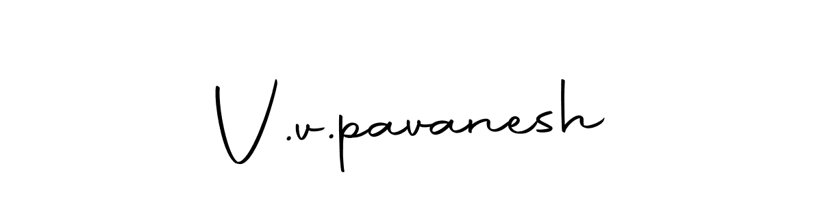 The best way (Autography-DOLnW) to make a short signature is to pick only two or three words in your name. The name V.v.pavanesh include a total of six letters. For converting this name. V.v.pavanesh signature style 10 images and pictures png