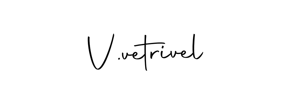 Make a beautiful signature design for name V.vetrivel. With this signature (Autography-DOLnW) style, you can create a handwritten signature for free. V.vetrivel signature style 10 images and pictures png