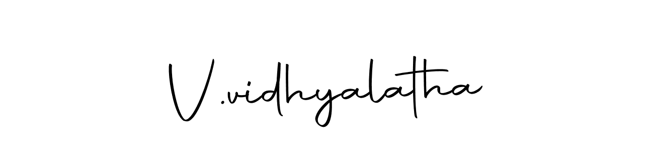 This is the best signature style for the V.vidhyalatha name. Also you like these signature font (Autography-DOLnW). Mix name signature. V.vidhyalatha signature style 10 images and pictures png
