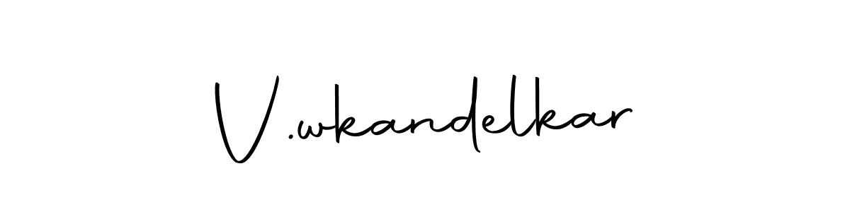 You can use this online signature creator to create a handwritten signature for the name V.wkandelkar. This is the best online autograph maker. V.wkandelkar signature style 10 images and pictures png