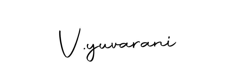 if you are searching for the best signature style for your name V.yuvarani. so please give up your signature search. here we have designed multiple signature styles  using Autography-DOLnW. V.yuvarani signature style 10 images and pictures png