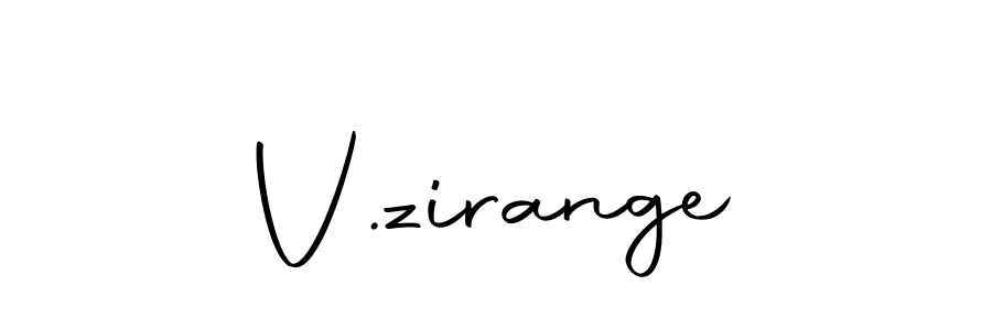How to make V.zirange signature? Autography-DOLnW is a professional autograph style. Create handwritten signature for V.zirange name. V.zirange signature style 10 images and pictures png