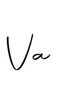 You should practise on your own different ways (Autography-DOLnW) to write your name (Va) in signature. don't let someone else do it for you. Va signature style 10 images and pictures png
