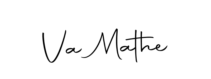 if you are searching for the best signature style for your name Va Mathe. so please give up your signature search. here we have designed multiple signature styles  using Autography-DOLnW. Va Mathe signature style 10 images and pictures png