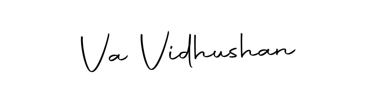 This is the best signature style for the Va Vidhushan name. Also you like these signature font (Autography-DOLnW). Mix name signature. Va Vidhushan signature style 10 images and pictures png