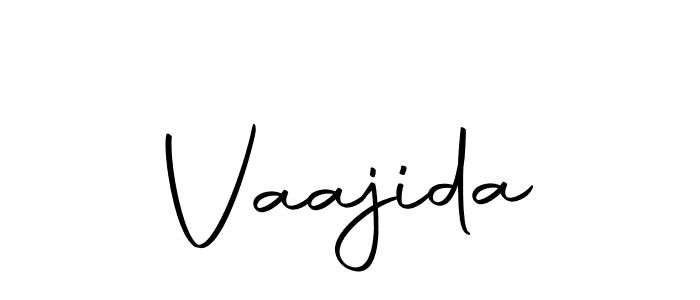Design your own signature with our free online signature maker. With this signature software, you can create a handwritten (Autography-DOLnW) signature for name Vaajida. Vaajida signature style 10 images and pictures png