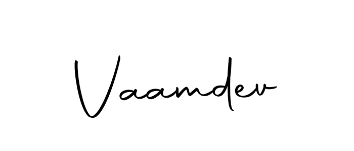 Use a signature maker to create a handwritten signature online. With this signature software, you can design (Autography-DOLnW) your own signature for name Vaamdev. Vaamdev signature style 10 images and pictures png