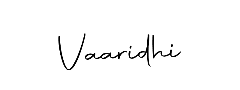 Use a signature maker to create a handwritten signature online. With this signature software, you can design (Autography-DOLnW) your own signature for name Vaaridhi. Vaaridhi signature style 10 images and pictures png