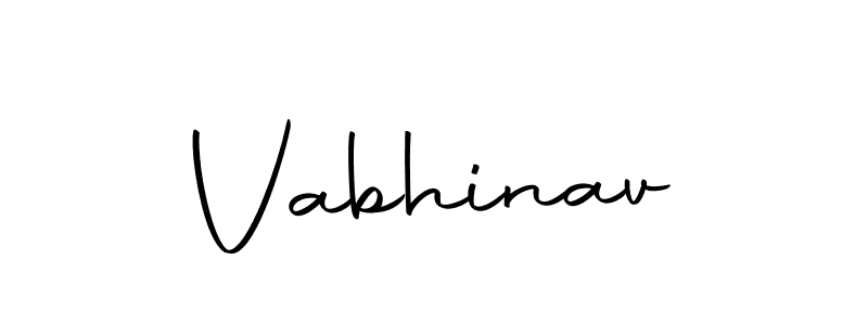 Design your own signature with our free online signature maker. With this signature software, you can create a handwritten (Autography-DOLnW) signature for name Vabhinav. Vabhinav signature style 10 images and pictures png