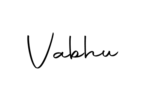 Make a beautiful signature design for name Vabhu. With this signature (Autography-DOLnW) style, you can create a handwritten signature for free. Vabhu signature style 10 images and pictures png