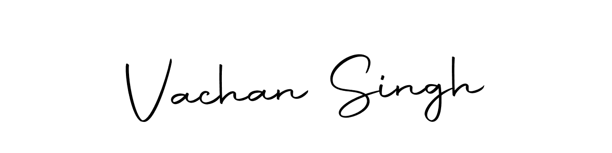 Create a beautiful signature design for name Vachan Singh. With this signature (Autography-DOLnW) fonts, you can make a handwritten signature for free. Vachan Singh signature style 10 images and pictures png