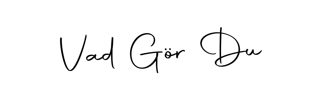 if you are searching for the best signature style for your name Vad Gör Du. so please give up your signature search. here we have designed multiple signature styles  using Autography-DOLnW. Vad Gör Du signature style 10 images and pictures png