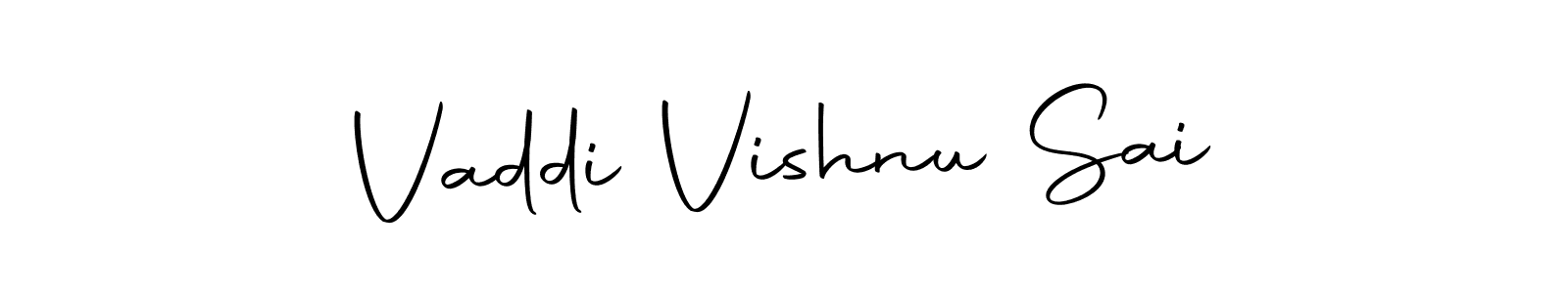 Make a beautiful signature design for name Vaddi Vishnu Sai. With this signature (Autography-DOLnW) style, you can create a handwritten signature for free. Vaddi Vishnu Sai signature style 10 images and pictures png