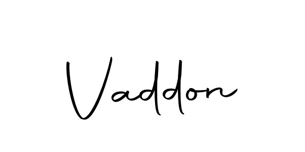 Design your own signature with our free online signature maker. With this signature software, you can create a handwritten (Autography-DOLnW) signature for name Vaddon. Vaddon signature style 10 images and pictures png