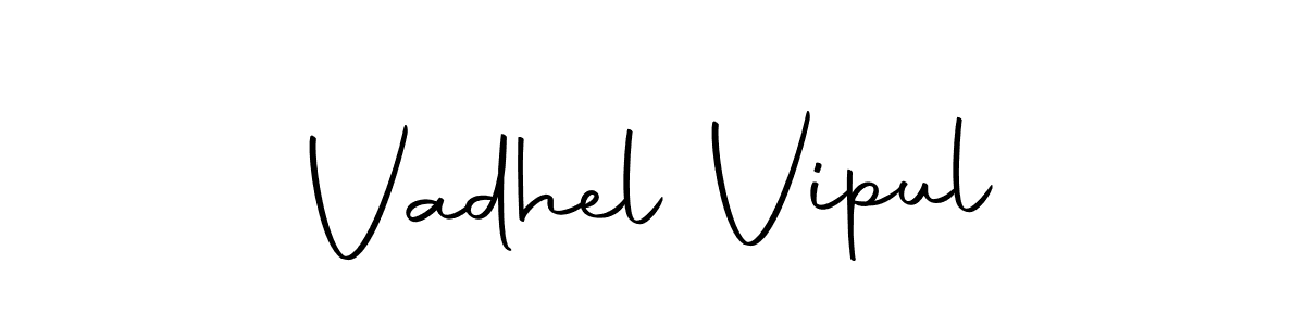 Make a beautiful signature design for name Vadhel Vipul. Use this online signature maker to create a handwritten signature for free. Vadhel Vipul signature style 10 images and pictures png