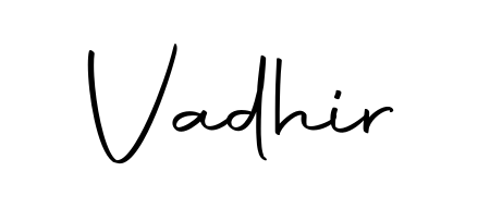 Make a short Vadhir signature style. Manage your documents anywhere anytime using Autography-DOLnW. Create and add eSignatures, submit forms, share and send files easily. Vadhir signature style 10 images and pictures png
