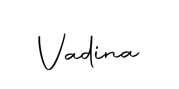 Here are the top 10 professional signature styles for the name Vadina. These are the best autograph styles you can use for your name. Vadina signature style 10 images and pictures png